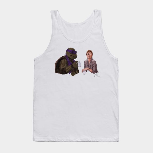 TMNT2: Coffee Break Tank Top by 51Deesigns